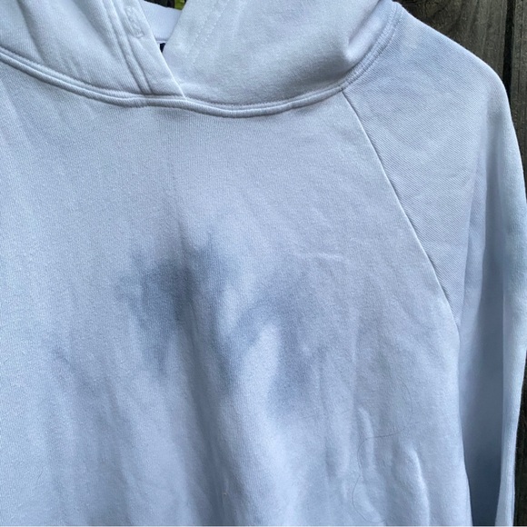 Free City women Hoodie Large Sweatshirt Top White Gray L - Picture 11 of 16